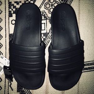 adidas women's adilette cloudfoam plus mono slides